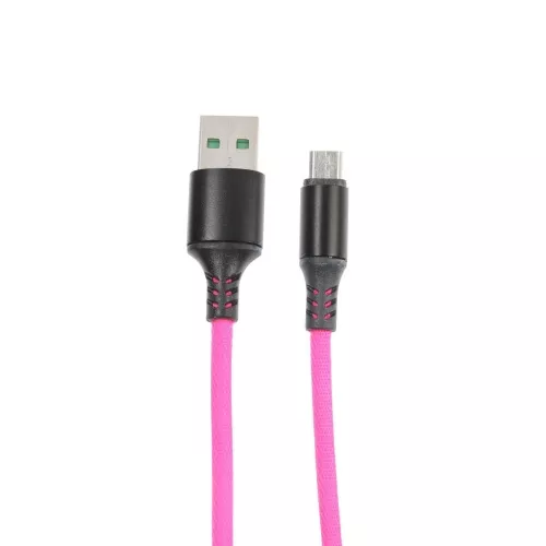 Кабель SMARTBUY USB Micro в тканевой оплетке Acid, длина 1 м, мет. након. 2 А, градиент