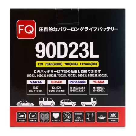 Фото аккумулятор fq 90d23l ёмк.70 ач. п.т. 700 а Аккумулятор FQ 90D23L ёмк.70 Ач. п.т. 700 а