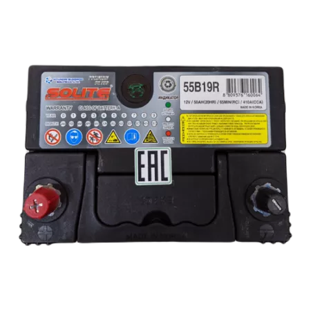 Solite Silver 55B19R 50Ач 410А аккумулятор автомобильный