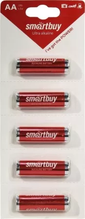 Батарейка Smartbuy LR6/5B strip 1шт