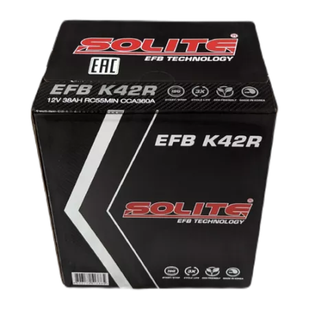Solite EFB K42R 38Ач аккумулятор автомобильный