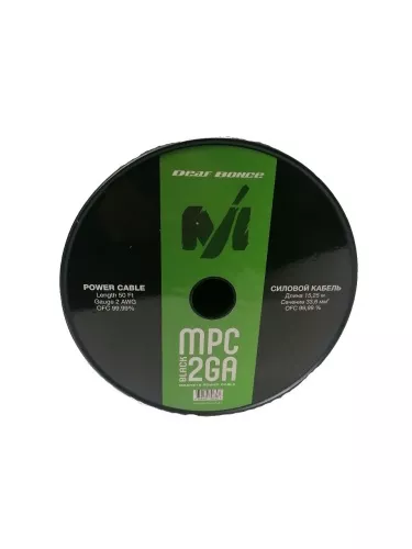 Deaf Bonce Machete MPC-2 GA Black силовой кабель 2GA (с характеристиками)