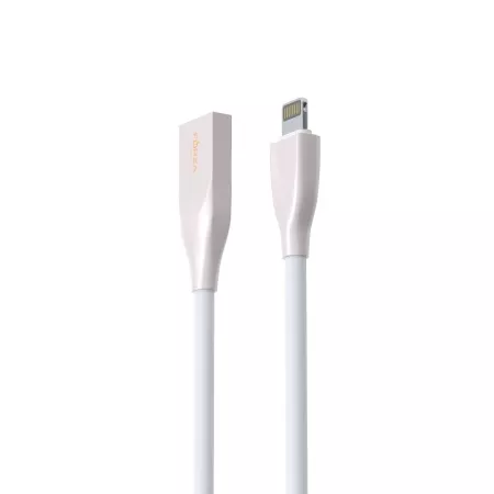 Кабель FORZA Flat White iP, 1м, 2А, белый