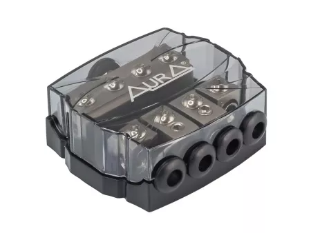Aura FHM-4148 держатель на 4 предохранителя mini ANL
