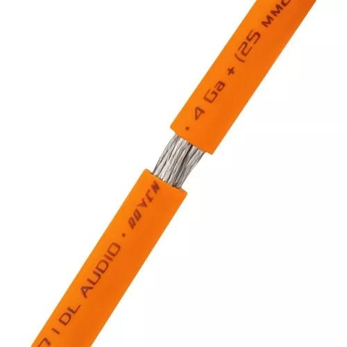 Фото dl audio raven power cable кабель силовой 4 ga orange DL Audio Raven Power Cable кабель силовой 4 GA Orange