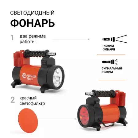 Компрессор Агрессор 12V/23A 280W,50л/мин AGR-50L