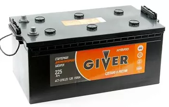 GIVER HYBRID 6CT-225 евро конус 225Ач 1500А аккумулятор GIVER HYBRID 6CT-225 евро конус 225Ач 1500А аккумулятор