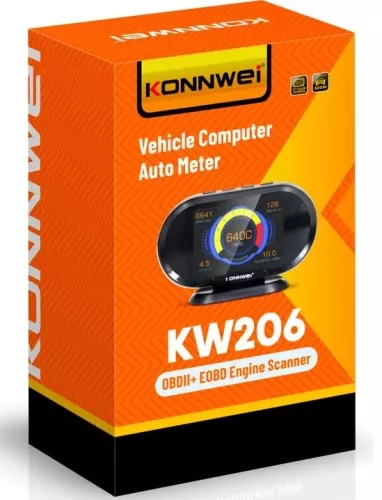 Фото автосканер konnwei kw 206 (цветной экран, рус, язык, все протоколы) Автосканер Konnwei KW 206 (цветной экран, рус, язык, все протоколы)