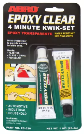 ABRO MASTERS клей эпоксидный прозрачный авто