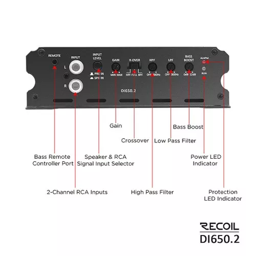 Фото recoil di 650.2 усилитель Recoil DI 650.2 усилитель