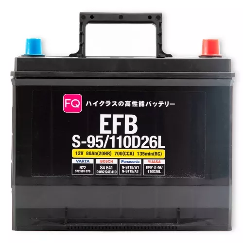 Фото аккумулятор fq efb s-95/110d26l 80ah Аккумулятор FQ EFB S-95/110D26L 80Ah