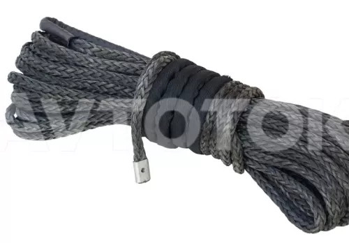 Трос синтетический (кевларовый) для лебедки 8мм*28м готовый