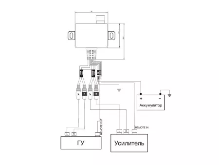Aura ALC-006VU универсальный выносной регулятор уровня для усилителей 