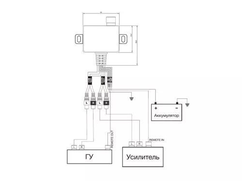 Aura ALC-006VU универсальный выносной регулятор уровня для усилителей 