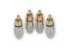 Aura RCA-P612 RCA коннектор, 6 мм вход, (4 шт)