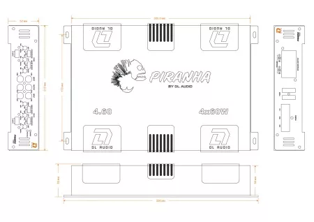  DL Audio Piranha 4.60 усилитель