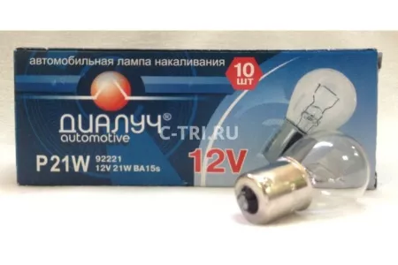 Лампа Диалуч 12V P21W BA15s 48582