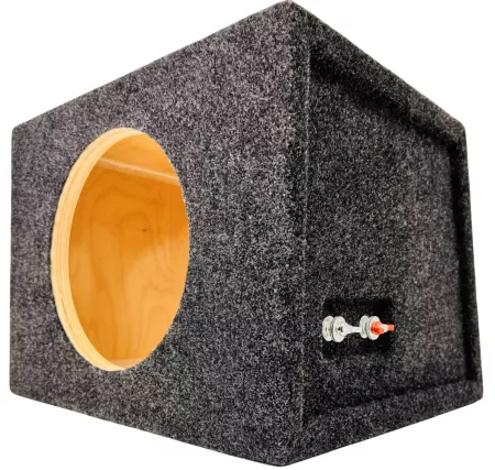 Корпус для сабвуфера BOX-81 графит (ЗЯ, 8" стенка скос)