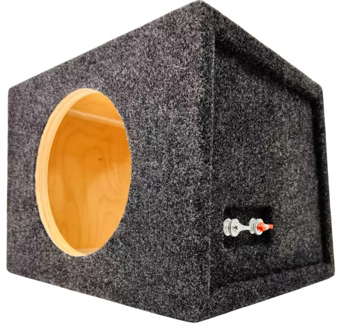 Корпус для сабвуфера BOX-81 графит (ЗЯ, 8" стенка скос)
