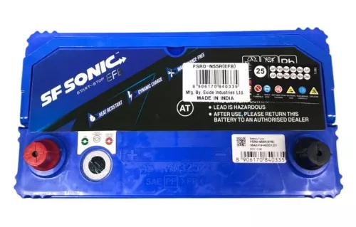 Фото sf sonic efb 6ст-50.1 (55b24r) тонк. кл 50ач 520а аккумулятор автомобильный SF SONIC EFB 6СТ-50.1 (55B24R) тонк. кл 50Ач 520А аккумулятор автомобильный