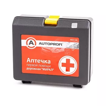 Аптечка автомобильная AUTOPROFI (MED-100)