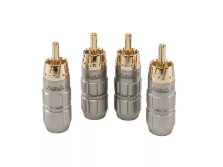 Aura RCA-P619 RCA коннектор, 6 мм вход, (4 шт)