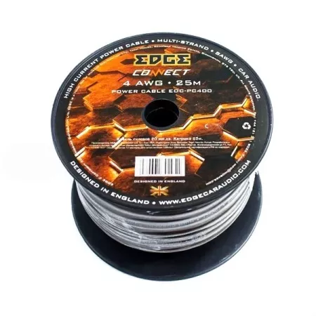 EDGE EDC-PC400 CCA кабель силовой 4AWG черный (25м)