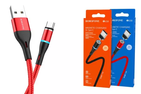 Кабель BOROFONE магнитный USB Lightning BU16L
