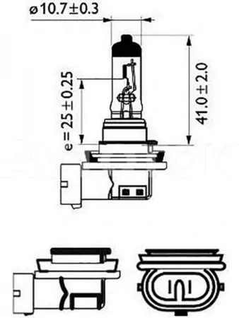 Лампа Луч 12V H11 55W