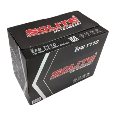 Solite EFB T110 80Ач аккумулятор автомобильный