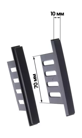 Рамка для установки в Nissan (расширительные ушки) черные